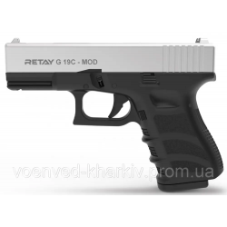 Стартовий пістолет Retay G19C Chrome (Glock 19)