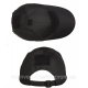 Бейсболка тактична Mil-tec з липучкою Black 12319002