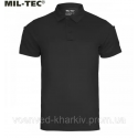 Футболка Поло тактична Mil-tec Tactical Quick Dry Poloshirt Black 10961002