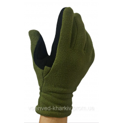 Рукавиці тактичні флісові зимові ЗСУ статутні в чохлі