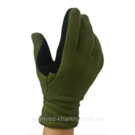 Рукавиці тактичні флісові зимові ЗСУ статутні в чохлі