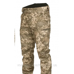 Штани тактичні зимові SoftShell на флісі ЗСУ ММ-14 піксель