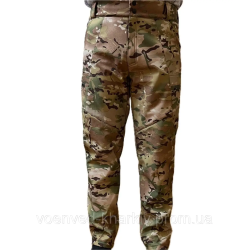 Штани тактичні SoftShell Мультикам на флісі