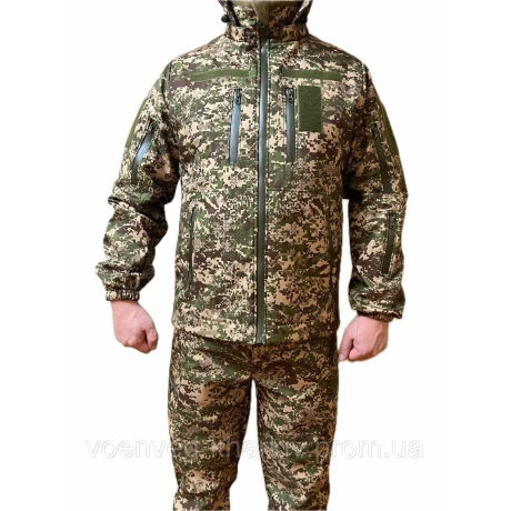 Куртка тактична демісезонна SoftShell Хижак НГУ