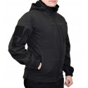 Куртка тактична вітровологозахисна Soft Shell Outdoor Black